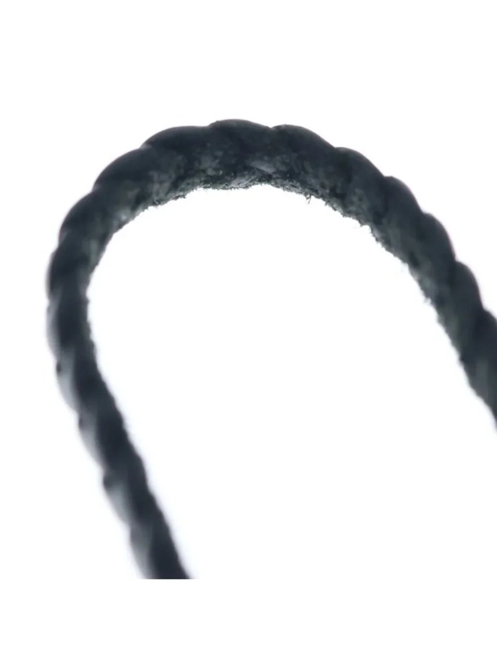 Chrome Hearts Leather Braid Scroll Blade Silver Necklace